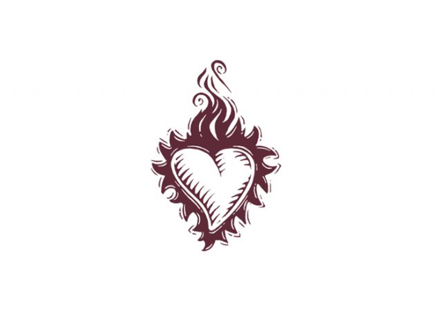 milagros-flamingheart-woodcut